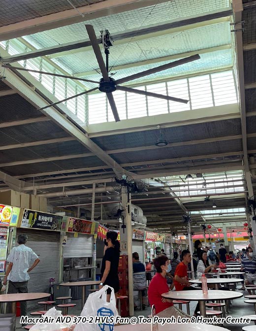 Commercial_MacroAir AVD 550 HVLS Fan @ Toa Payoh Hawker Centre