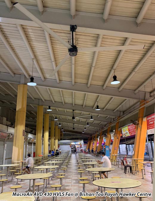 Commercial_MacroAir AVD 430 HVLS Fan @ Bishan-Toa Payoh Hawker Centre