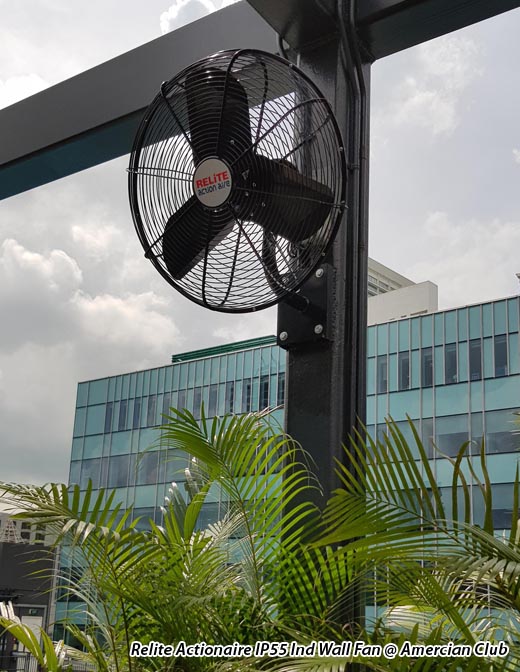 Commercial_Relite Actionaire IP55 Ind Wall Fan @ Amercian Club